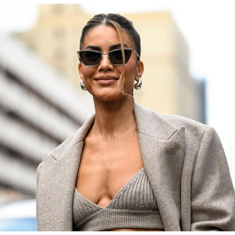NEW Saint Laurent SL637 Cat Eye Sunglasses in Silver Metal